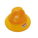 画像1: 調節機能付き　メッシュ黄色帽子　メトロ型　５４ｃｍ〜５８ｃｍ　Lサイズ　　　＃189 (1)